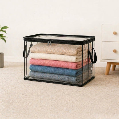 📦Large Heavy-Duty Thick Plastic Clear Storage Bag for Clothes, Moving & Storage