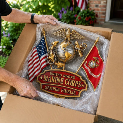 🏆Last Day Promo: 49% OFF 🎖️-US Marine Corps Semper Fidelis Tribute Garden Stake - ✈️Buy 2 Free Shipping Today!