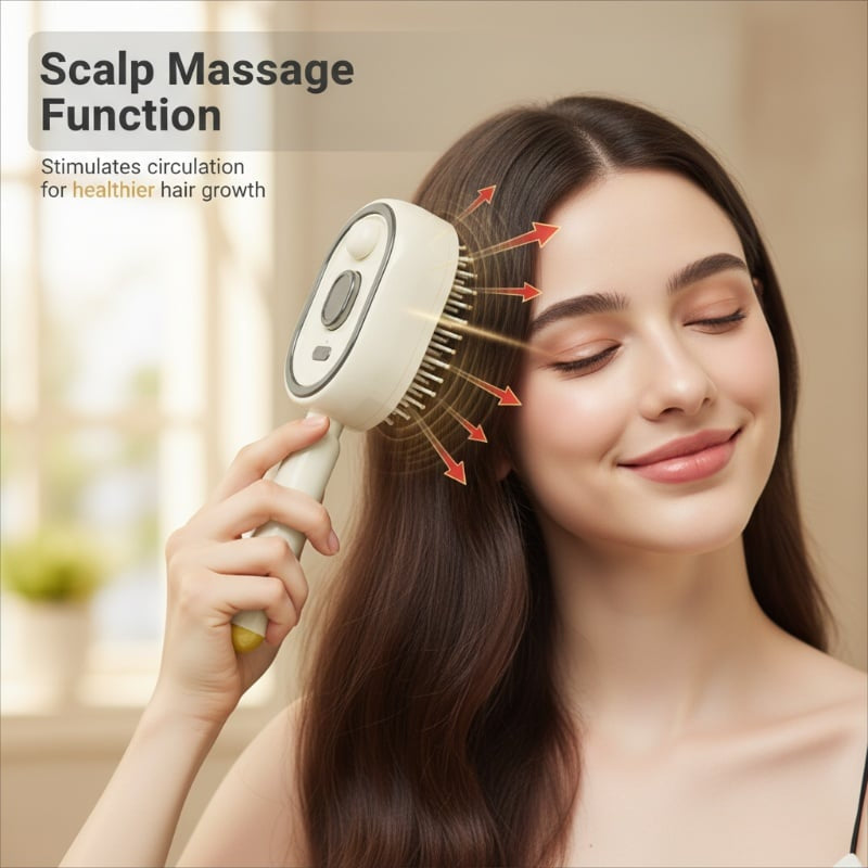 🔥LAST DAY 49% OFF-Electric Spray Air Cushion Massage Comb